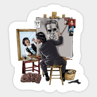 Keanu Triple Self Portrait Sticker